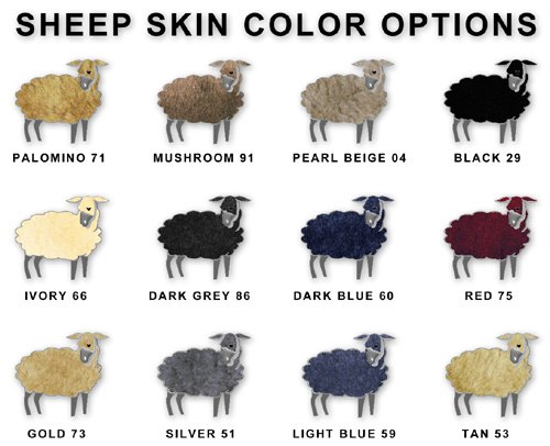 Sheep Skin Color Options
